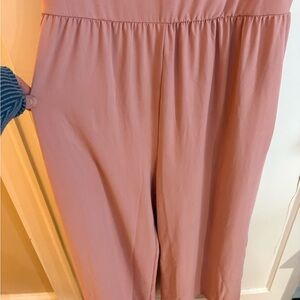 Pink Wide-Leg tank romper 2x brand new no tag super soft